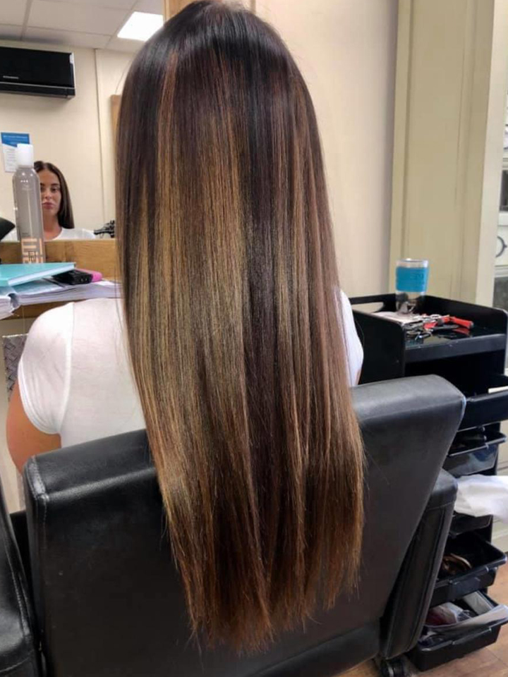 long brown hair
